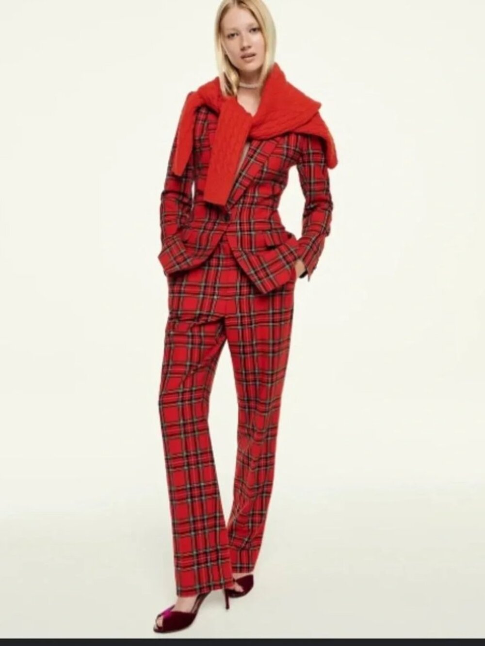 J.Crew Kate Plaid Pants Size 00